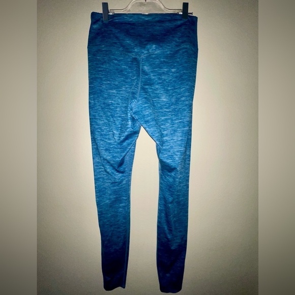 Nike One Luxe Spacedye/heathered teal Mid-Rise Training Leggings Teal/Clear Sz M - Picture 7 of 12